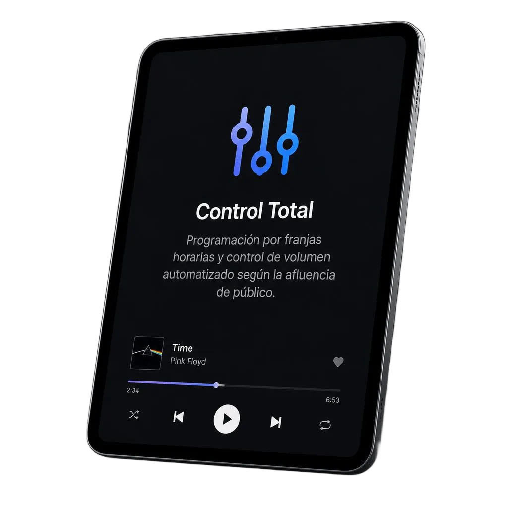 Control total y gestión centralizada de la música